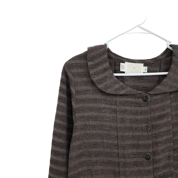 Amy Rigg Women's Wool Blend Vintage Pleated Maxi Dress - M - Picture 2 of 8